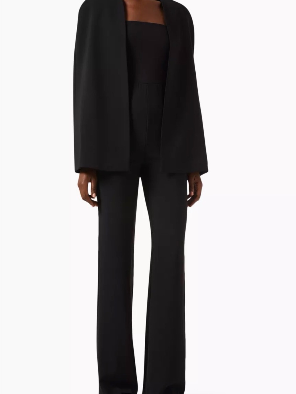 Alice + Olivia Black Crepe Cape Blazer – Size 10 – NWT 🖤